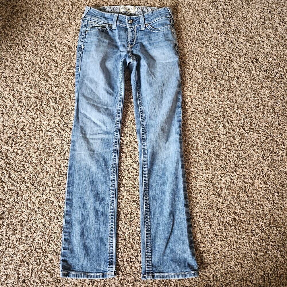 Ariat Women's R.E.A.L. Stretch Mid Rise Straight Leg Jeans 29L